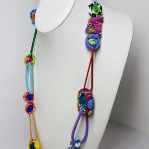Sampler Necklace - Ficklesticks Fabric Jewels